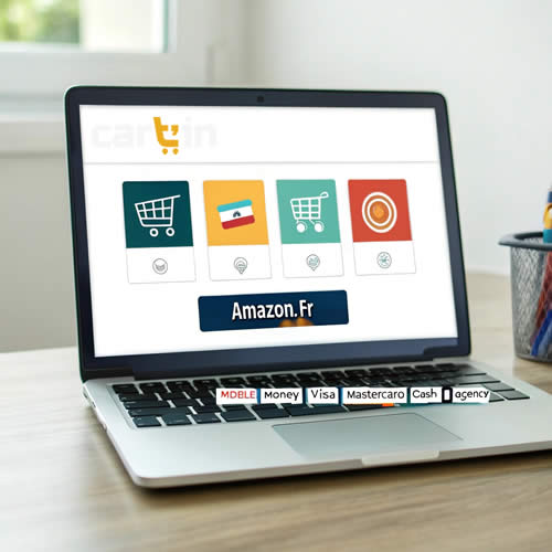 Options paiement pour achat Amazon.fr via Cart'In